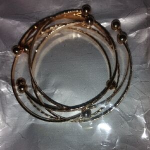 Elegant Gold Bangle Set